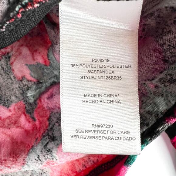 Madden NYC Floral Velvet Heart Crop Top Medium - Picture 7 of 8